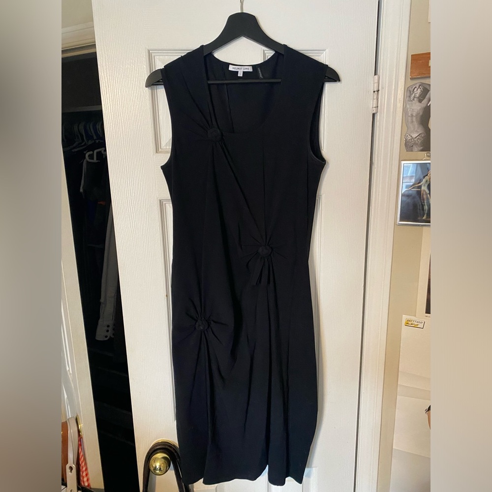 Elegant Black Dress by helmut lang